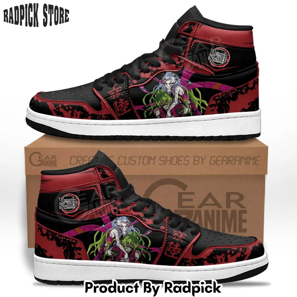 Gyutaro and daki air jordan high top sneakers anime mn21  rp0245545